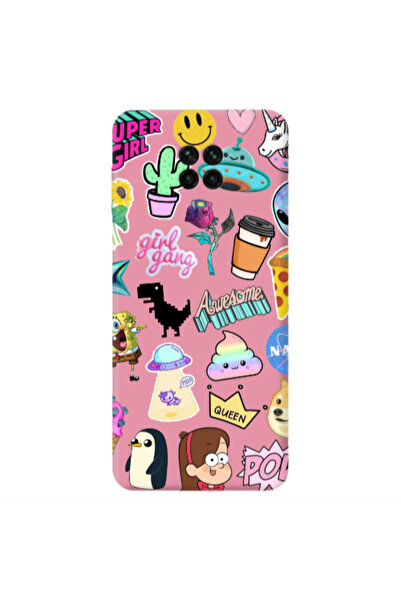 Other Xiaomi Redmi Note 9 Pro Cartoon queen Pink Colored Silicone TPU Θήκη