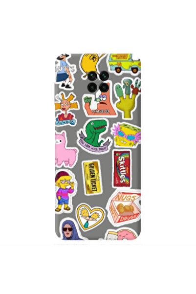 Other Xiaomi Redmi Note 9 Pro best cartoons Grey Colored Silicone TPU Θήκη
