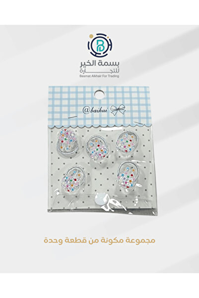 basmh مجموعة مشابك شعر مكونة من طقم واحد متعدد الأشكال والألوان