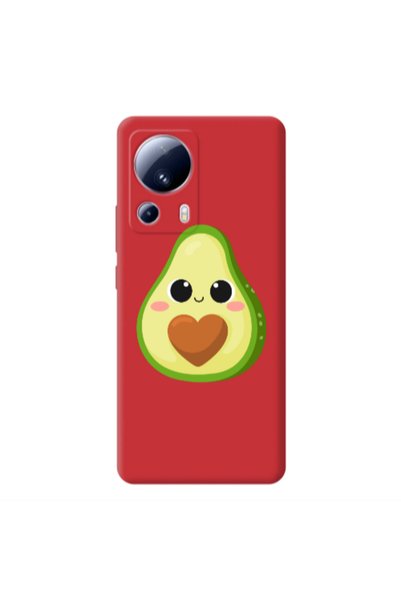 Other Xiaomi Mi 13 Lite Baby avocado Red Colored Silicone TPU Θήκη