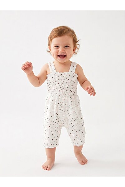 Kids Kingdom Cotton Thick Strap Baby Girl Jumpsuit
