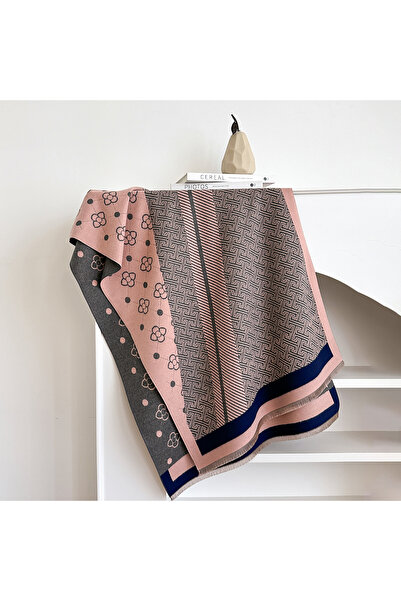 Choice6 Pink New Brand Elegance Two-Sided Print Scarf Soft Warm Fringe Pashmi...