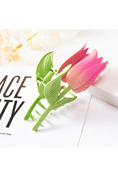 choice2 Tulip 1 Women Tulip Flower Hair Claw Clips Sunflower Metal Hairpins M...