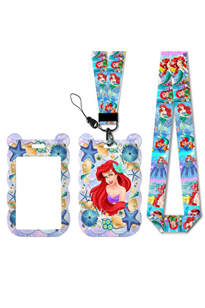 Choice13 G2631T001745 Disney The Little Mermaid Princess Lanyards Id Badge Ho...