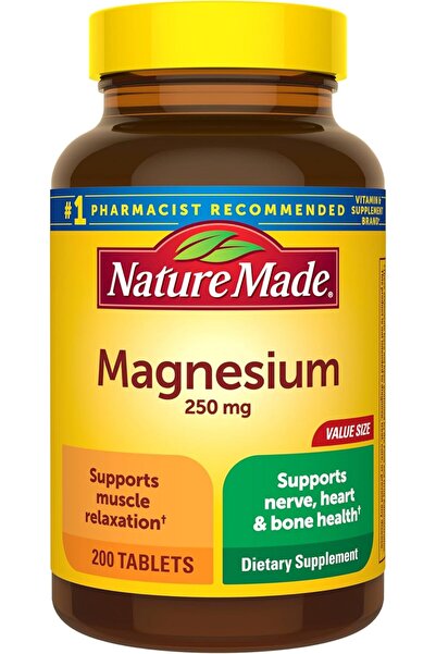 Nature Made Magnesium, 250 mg, 200 ea tablets