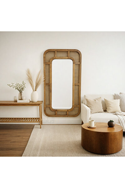Ebticar Elegant Design Large Mirror 150X100Cm and Wooden Frame with Distincti...