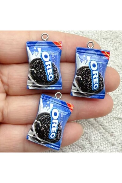 Choice BROWN 10Pcs Resin cute Oreo Charms For Earring Necklace Bracelet Key J...