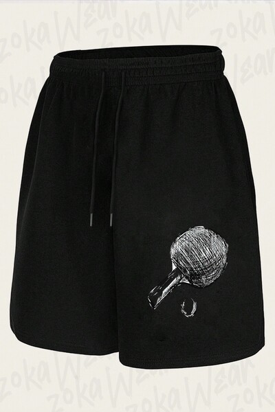 ZOKAWEAR Unisex Table Tennis Design Printed Shorts