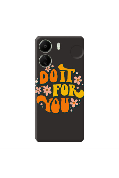 Other Xiaomi Redmi 13C Do it For You Black Colored Silicone TPU Θήκη