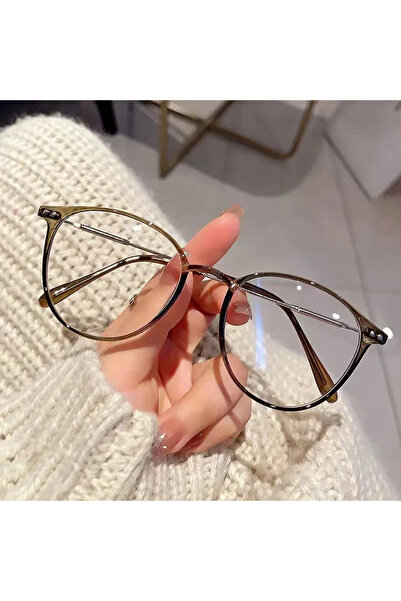 Choice1 Tawny Korean Women Lady Students Anti-Radiation Glasses Computer Eyewear