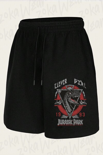 ZOKAWEAR Unisex Σορτς με στάμπα Jurassic Park Clever Girl 1993