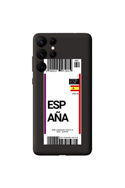 Other Samsung S22 Ultra Espana Arrival Black Colored Silicone TPU Θήκη