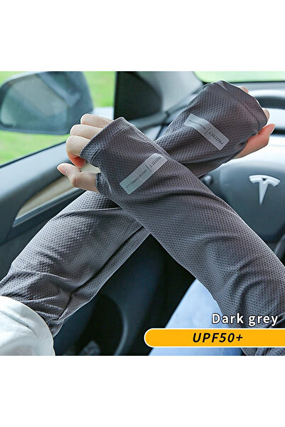 Choice1 One Size Dark Gray 1 Pair Men's Women's Ice Arm Sleeves Lightweight E...
