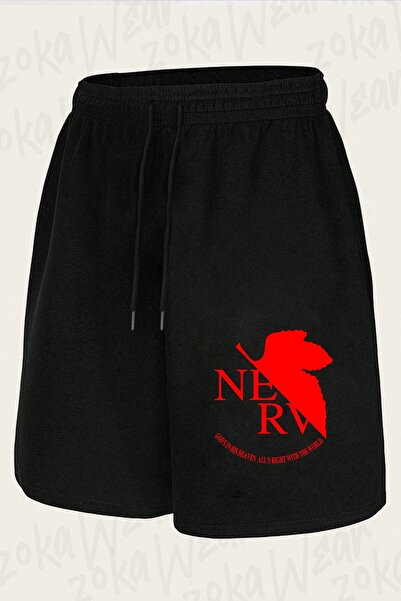 ZOKAWEAR Unisex σορτς Neon Genesis Evangelion Nerve Design με στάμπα
