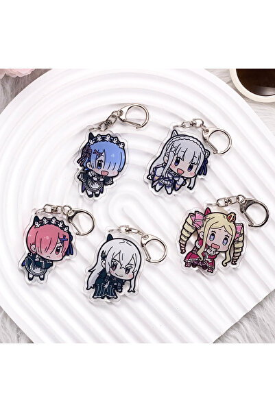 Choice 5 cm 6 1/5PCS Anime Re:ZERO - Starting Life in Another World Acrylic K...