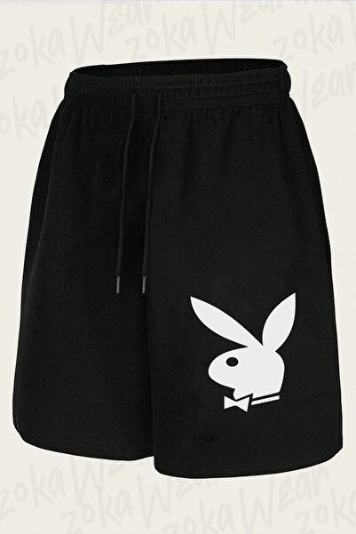 ZOKAWEAR Unisex Playboy Design Printed Shorts