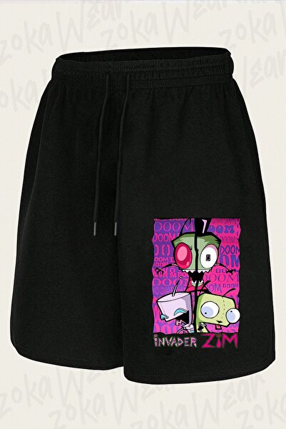 ZOKAWEAR Unisex σορτς με στάμπα Invader Zim v7