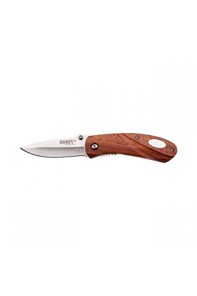 OEM Briceag Homey's StandBy K1, inox/lemn, cu husa, maro/argintiu