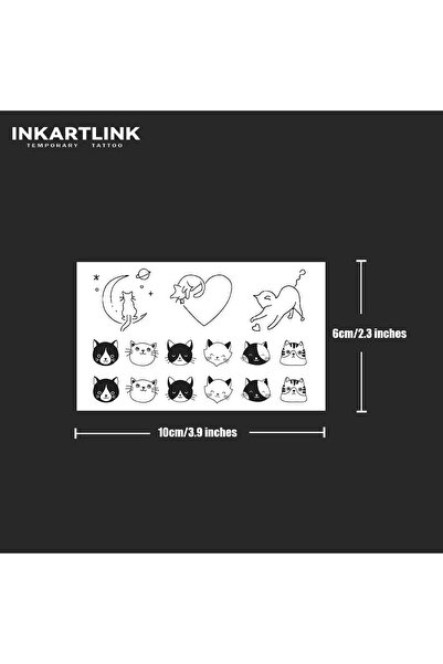 Choice 886-0610S Line kitten Temporary Tattoo,Lasts To 15 Days New Technology...