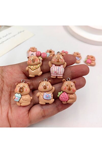 Choice 10pcs mix 10pcs New Kawaii Capybara Charms for Jewelry Making Findings...