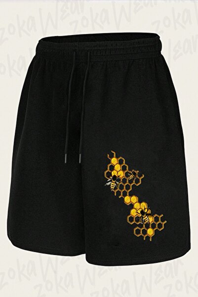 ZOKAWEAR Unisex Beekeeper Design Printed Shorts