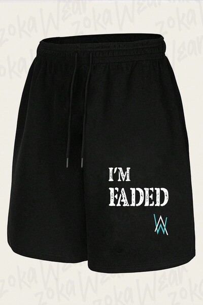 ZOKAWEAR Unisex Alan Walker Faded Design Printed Shorts