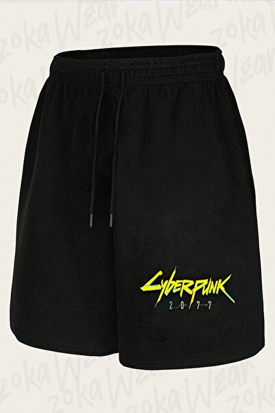 ZOKAWEAR Unisex Cyberpunk 2077 Design Printed Shorts