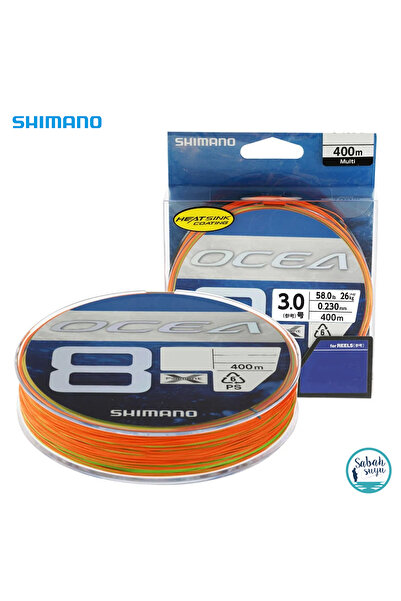 Shimano Ocea Braid 8X İp Misina PE 3.0 0.23mm 58lb 400mt Multicolor