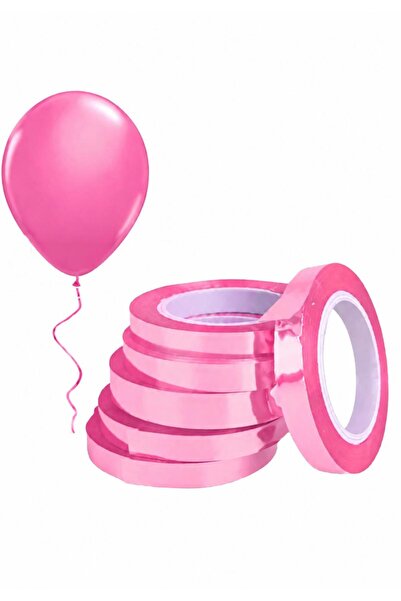 Onay Store Pink Shiny Metallic Raffia 25 Meters - Raffia Balloon String and G...