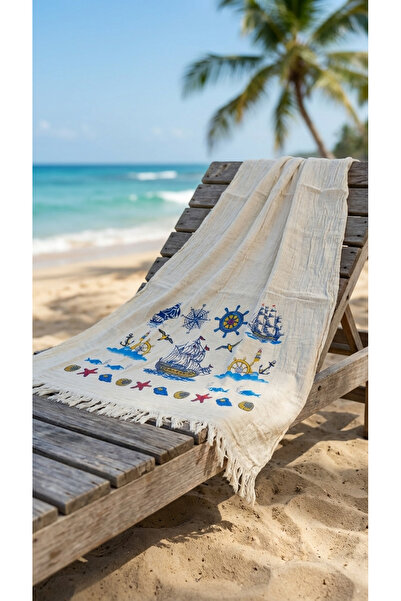 RH Rosehan 100% Cotton 4 Layer Muslin Fabric Beach Towel / Peshtemal / Bath /...