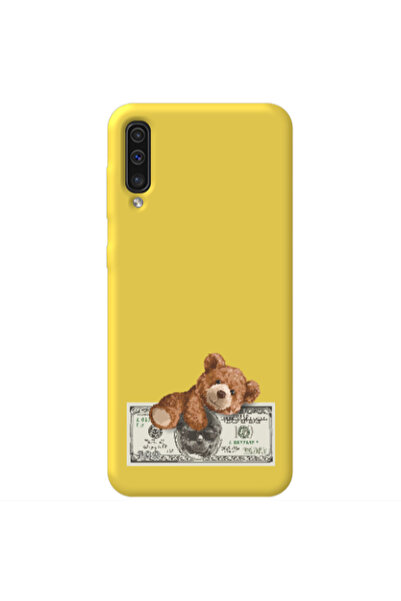 Other Samsung A70 Money Style Yellow Colored Silicone TPU Θήκη