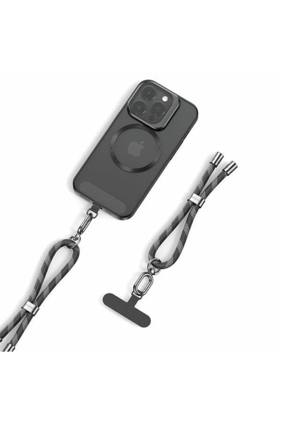 Usams ZB317 Șnur reglabil pentru încheietura mâinii 34cm Gri/Negru