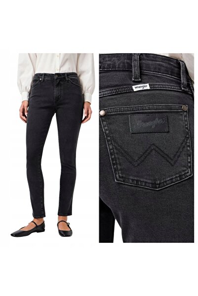WRANGLER Blugi Dama, Wrangler, Style Sienna, W28-L32 US, Negru, Slim Fit, Bum...