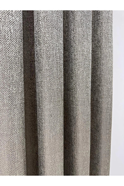 NİVEMESHOME Nevra V-5309 Earth 1/3 Sik Pleated Background Curtain Apm