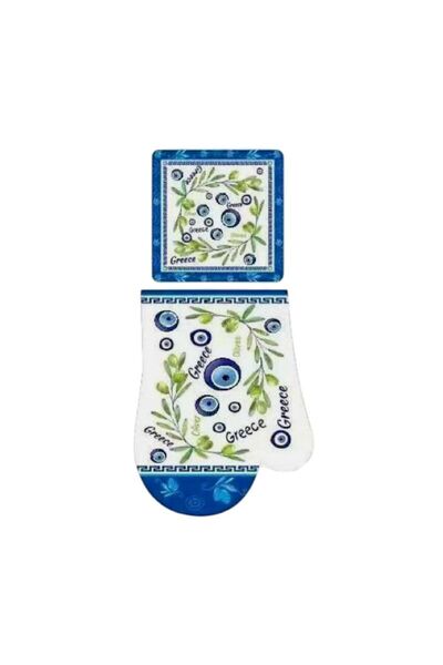 Tradesor Σετ γάντι & πιάστρα φούρνου Souvenir - 6pcs - Greece - 241811