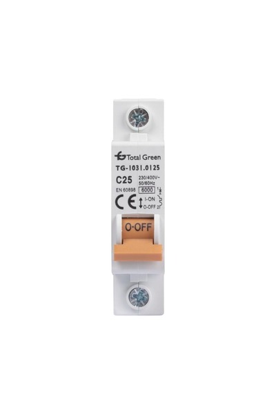 Total Green Intrerupator Automat 25A Monopolar, Total Green, LICHIDARI PROTECTIE