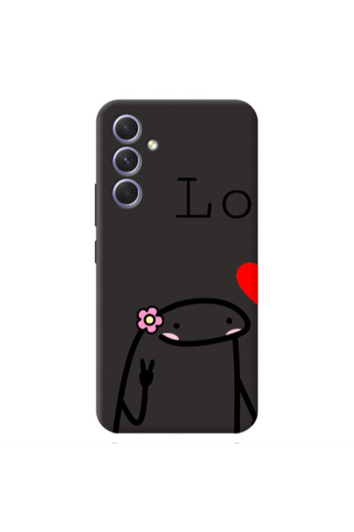 Other Samsung A26 Love 1 Black Colored Silicone TPU Θήκη