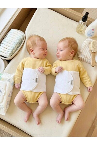 Lumos Trade 2-Pack Baby Girl - Baby Boy 100% Cotton Towel Umbilical Band - White