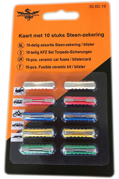 RapidAuto Set sigurante cilindrice fuzibile 10 buc