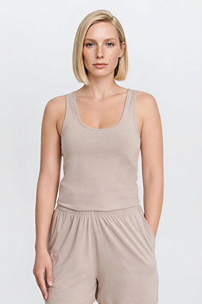 AC&Co / Altınyıldız Classics Women's Beige Soft Textured Breathable Comfortab...