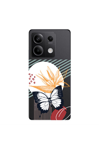 Other Xiaomi Redmi Note 13 5G Butterfly Lines Transparent Silicone TPU Θήκη