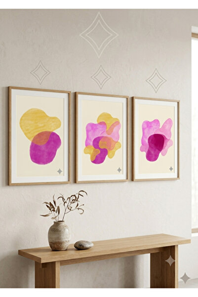 FLORA&RHYTHM ART STUDİO Blossom Abstract - Minimalist Modern Ahşap Çerçeveli ...