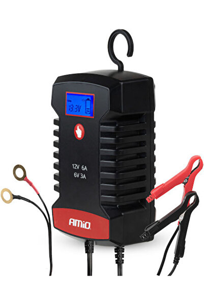 AMIO Φορτιστής Μπαταρίας Αυτοκινήτου Pro Hook 6/12V Κωδικός: 04532