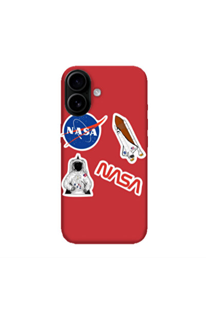 Other Apple Iphone 16 plus Nasa Red Colored Silicone TPU Θήκη