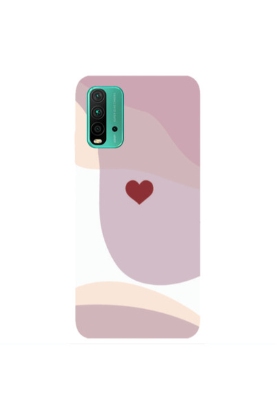 Other Xiaomi Redmi 9T Wavy Heart Transparent Silicone TPU Θήκη