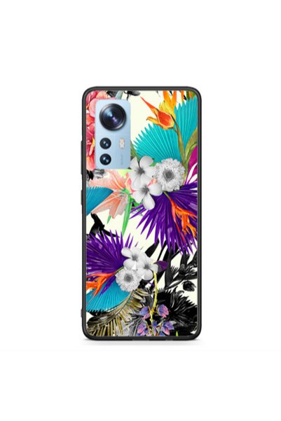 Other Xiaomi Mi 12 Sea flowers Black Glossy Θήκη