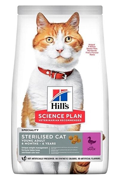 Hill's Sterilised Kisirlastirilmis Ördekli Kedi Mamasi 1,5 kg