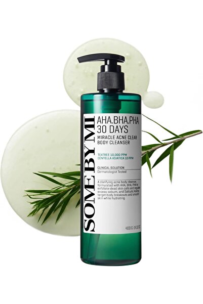 SOME ByMi Aha Bha Pha 30 Days Miracle Acne Clear Body Cleanser | 400ml | Dail...