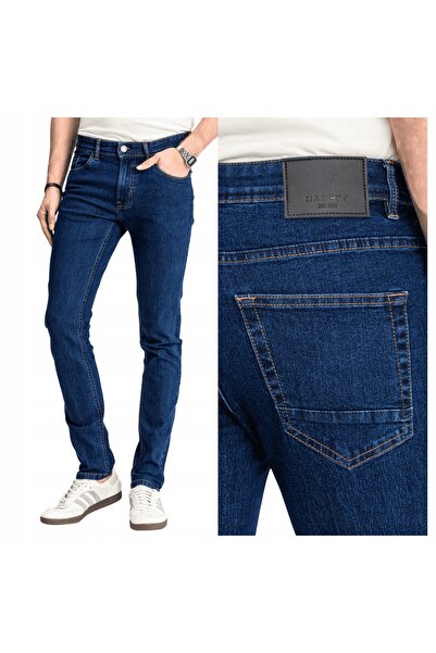 MARCUS Blugi Barbati, Style Sebb, Marime W30-L30, Albastru, Regular Fit, Bumb...