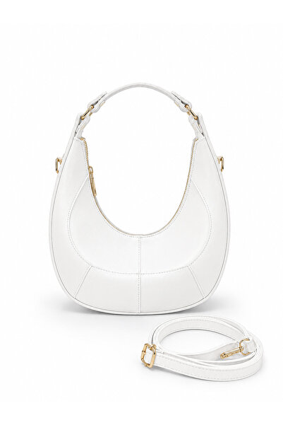 fular & bags Women's Zippered Long Strap Handle Detailed Shoulder and Shoulde...